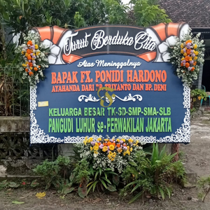 bunga papan duka cita