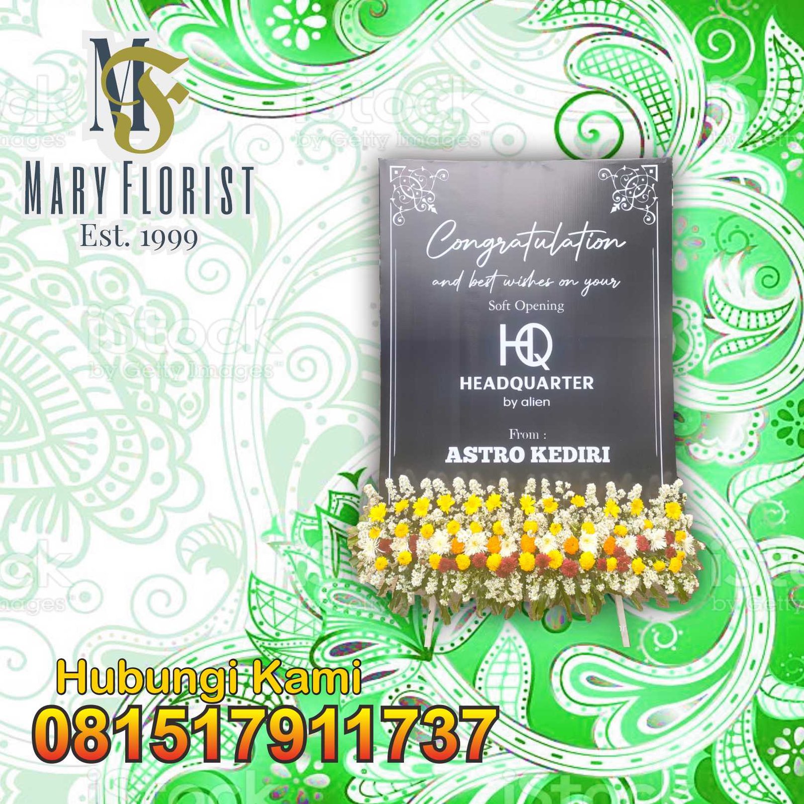 standing flower kediri