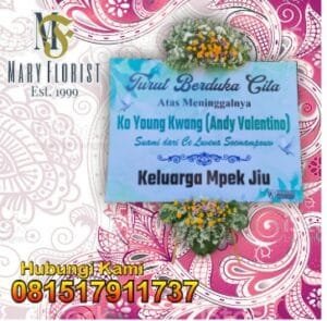 karangan bunga di pocanan kediri