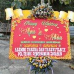 karangan bunga wedding
