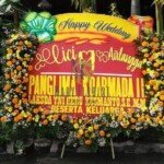 karangan bunga wedding