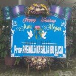 karangan bunga wedding