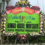 karangan bunga wedding