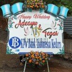 karangan bunga wedding
